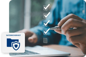 abhaken von Aufgaben zum Thema Datensicherheit